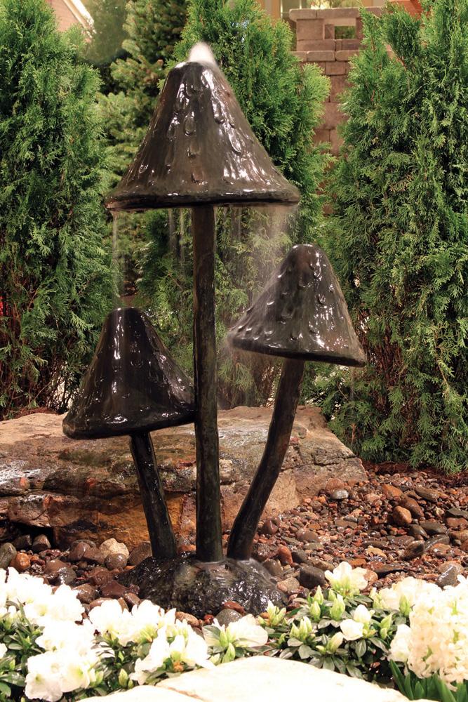 Giant Mushroom Fountain Fiberglass Stone Composite Decorative