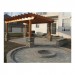 Unilock Patio and Firepit with Pergola