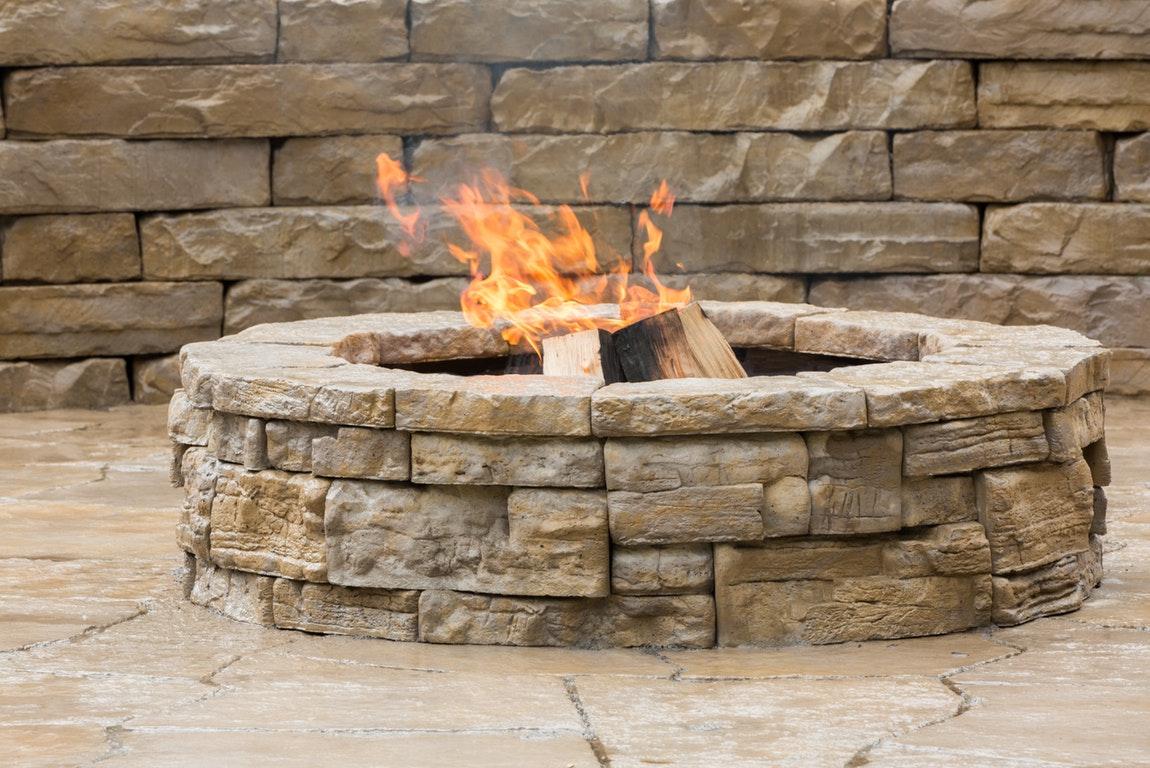 Outdoor Stone Fire Pit : Weston Stone™ Contemporary Stone Fire Pit Kit
