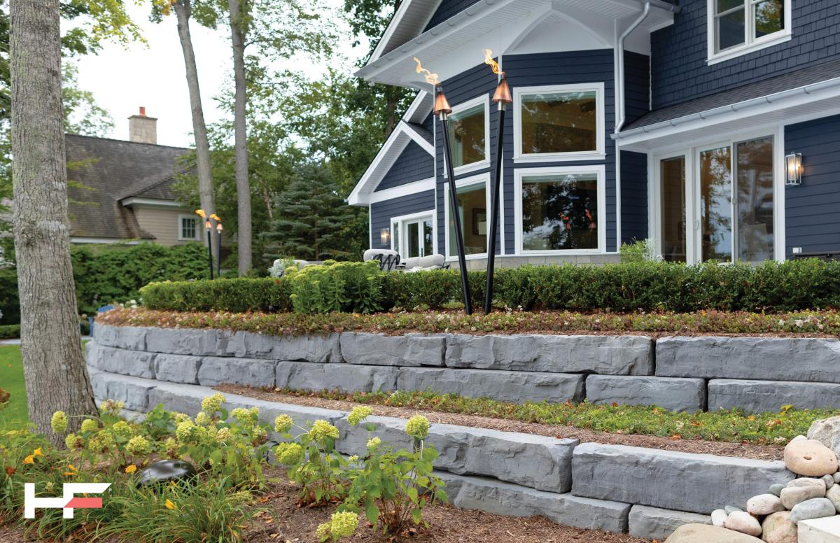 Grand Ledge Wall Walls Verticals Pavers Retaining Walls N
