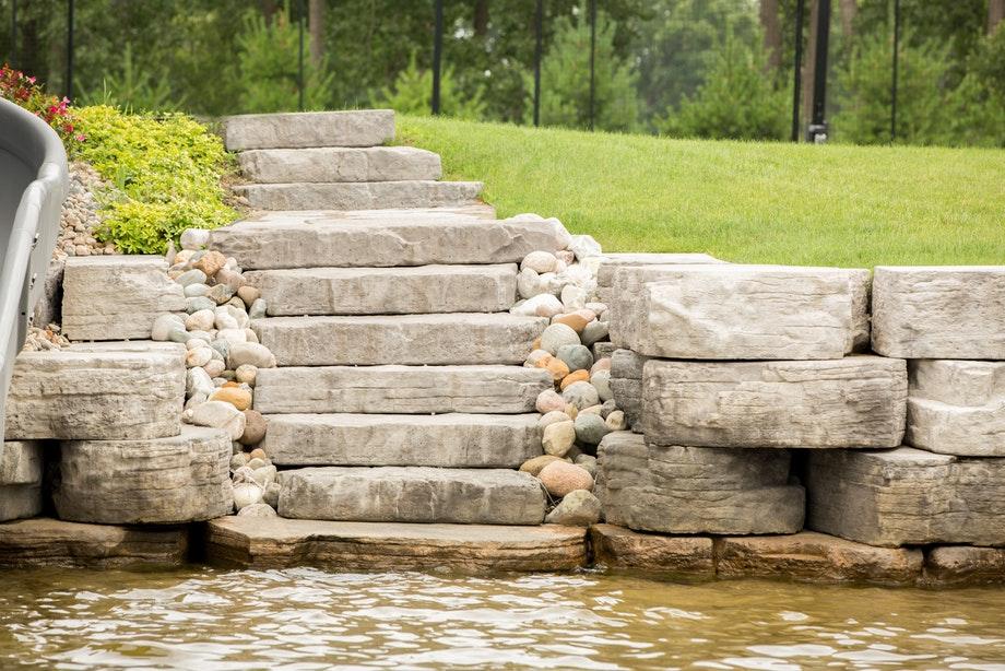 Irregular Steps. Sign Irregular Steps | Step Treads | Pavers & Retaining Walls | Niemeyer...