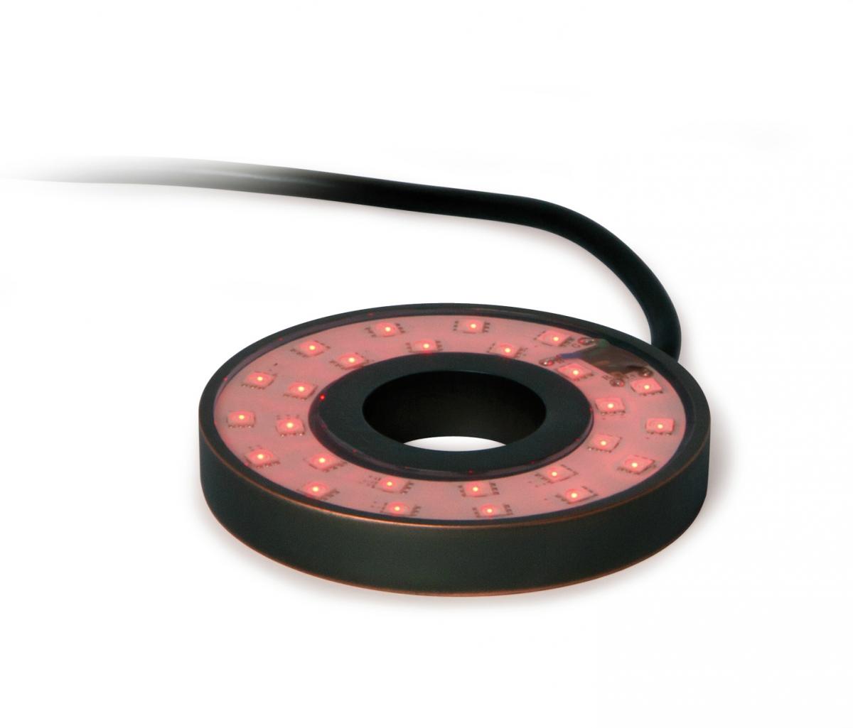 Color changing outlet circle light