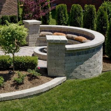 quarry olde retaining unilock walls niemeyerstone pavers