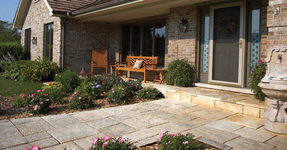Yorkstone Pavers Pavers & Retaining Walls Niemeyer's Landscap...