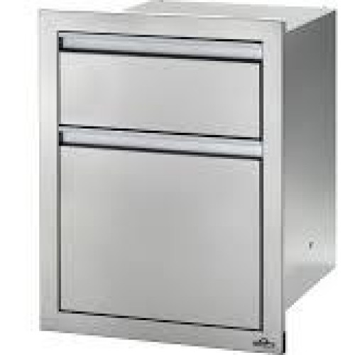 18 x 24 inch Double Drawer: Waste Bin