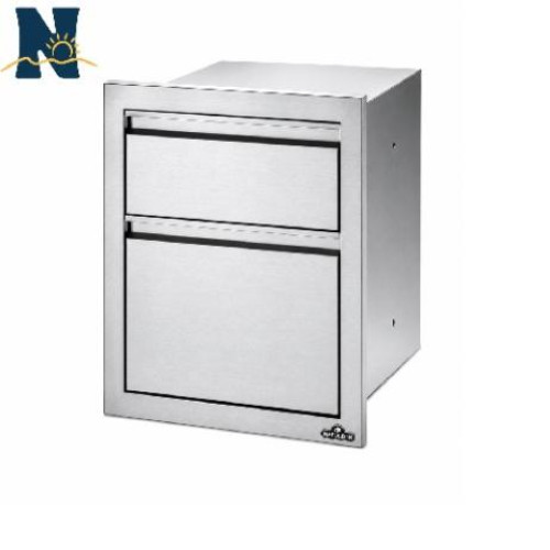 18 x 24 inch Double Drawer: Waste Bin