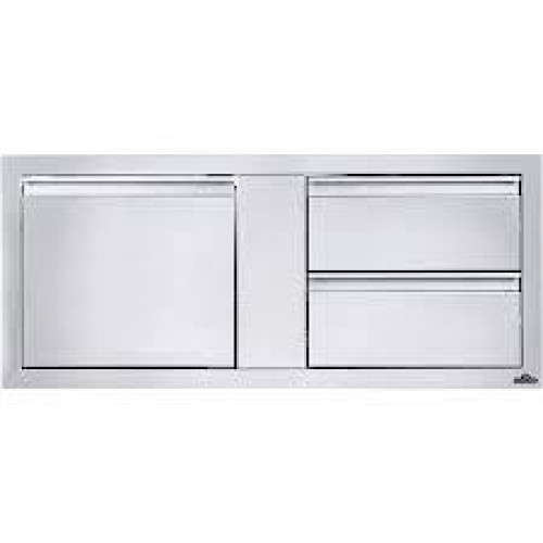 42 x 16 inch Single Door & Double Drawer Combo