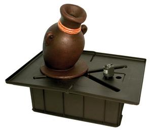 European Terra Cotta Leaning Vase Fountain Kit