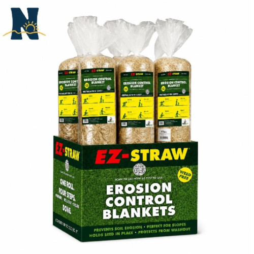 EZ-Straw 4' x 50' Grass Seed Germination Blanket EZ-Straw 4' x 50' Grass Seed Germination Blanket