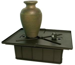 Green Slate Amphora Vase Fountain Kit