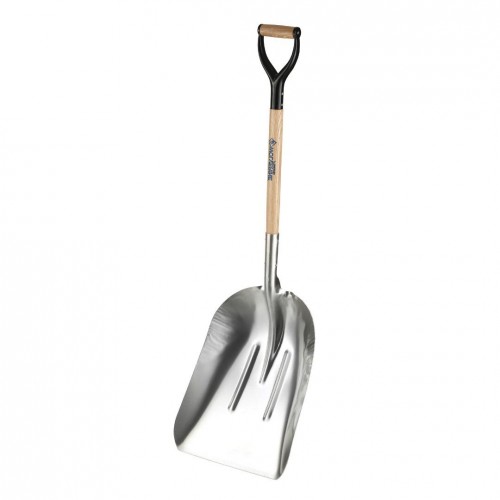 Wood Handle Aluminum Scoop Shovel
