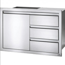 Napoleon 42 or 36-Inch Stainless Steel Single Door and Triple Drawer