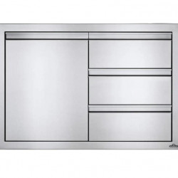 Napoleon 42 or 36-Inch Stainless Steel Single Door and Triple Drawer