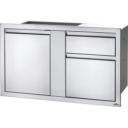 Napoleon 42 or 36-Inch Stainless Steel Large Single Door and Double Drawer