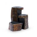 Set of Three Keyed Basalt Columns