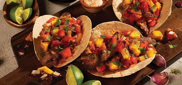 Steak Taco With Chipotle Mango Salsa 